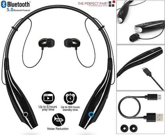 Bluetooth Neckband Wireless Headphones Mic Headset Stereo Earbuds Earphone